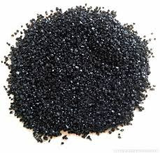Treated black sand